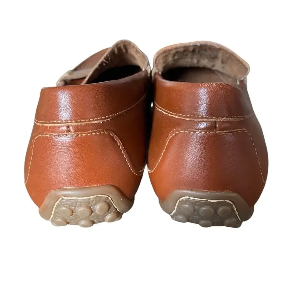Florsheim Throttle Penny Driver Loafer Cognac Brown size 10.5